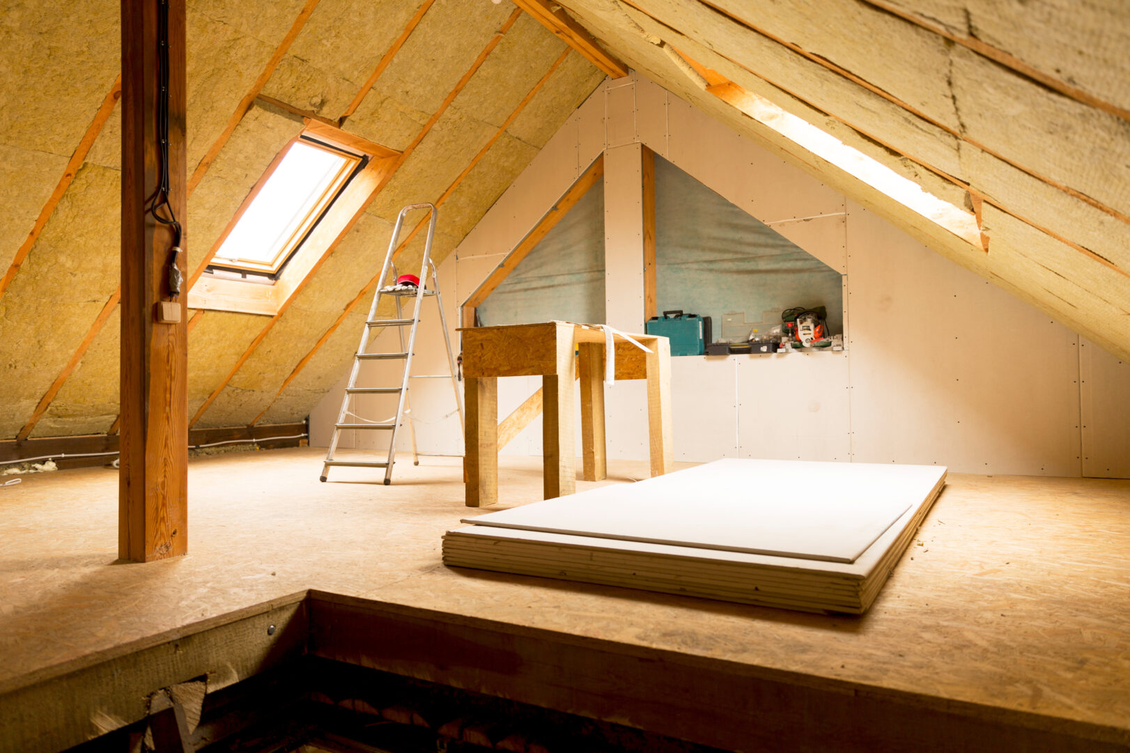 Attic being redone
