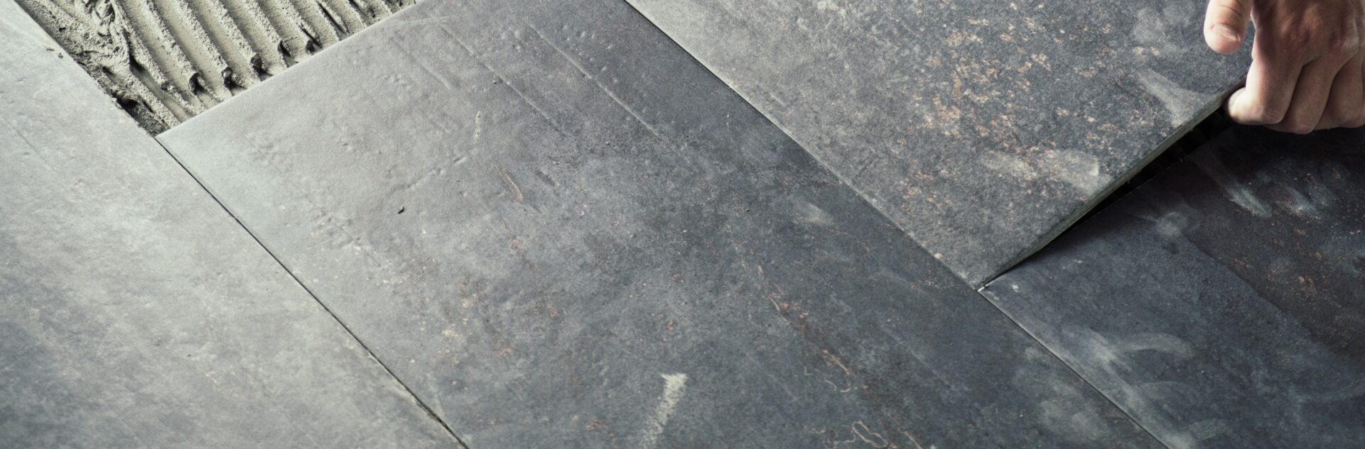 Tile flooring installation