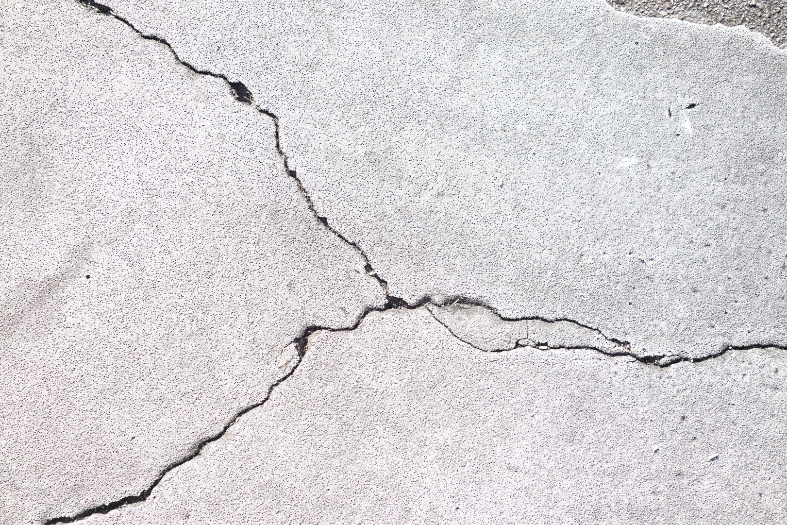 Crack in concrete