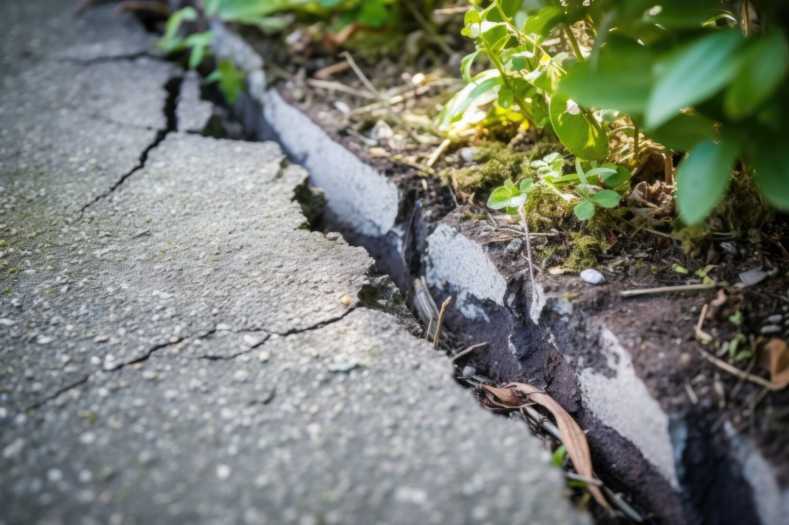 cracking concrete
