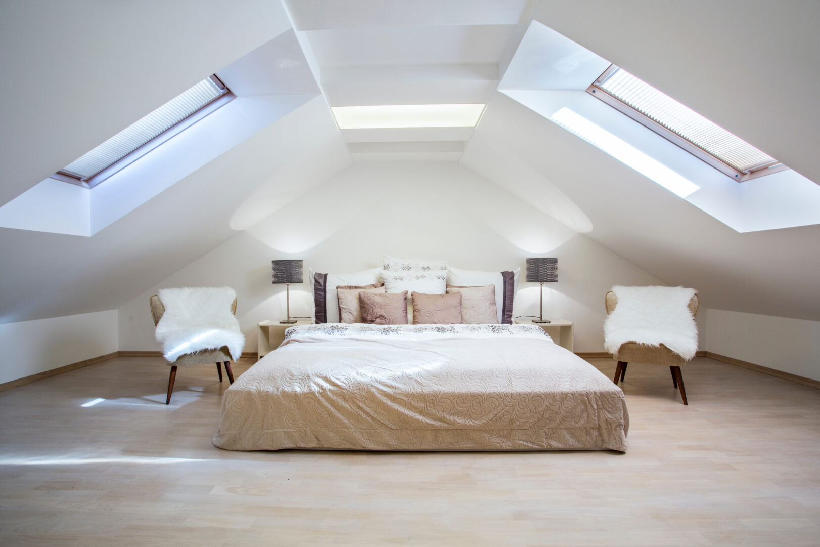 attic turned into a bedroom