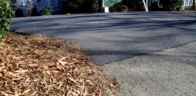 Cracked driveway