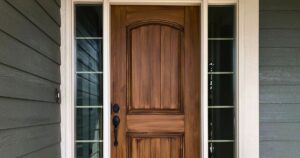wooden front door