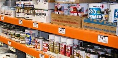 Paint Primer in home center.