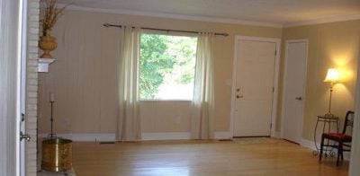 Painted wall paneling