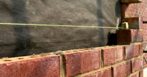 brick wall installation