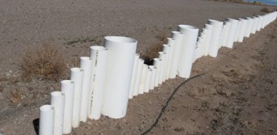 Recycled PVC Pipe Fence