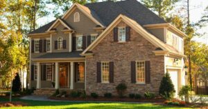 modern brick house