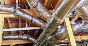 hvac ductwork in a building