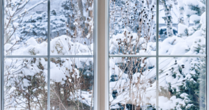winter window scene